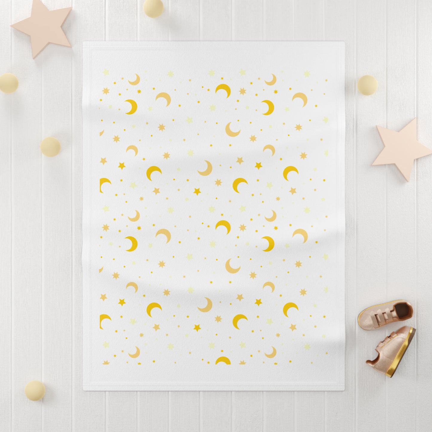 Soft Moon & Star Baby Blanket