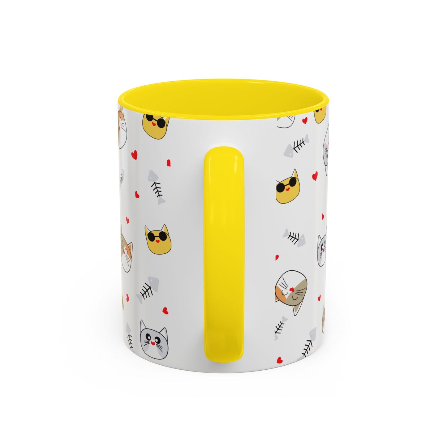 Cute Cat-Themed Accent Coffee Mug for Cat Lovers