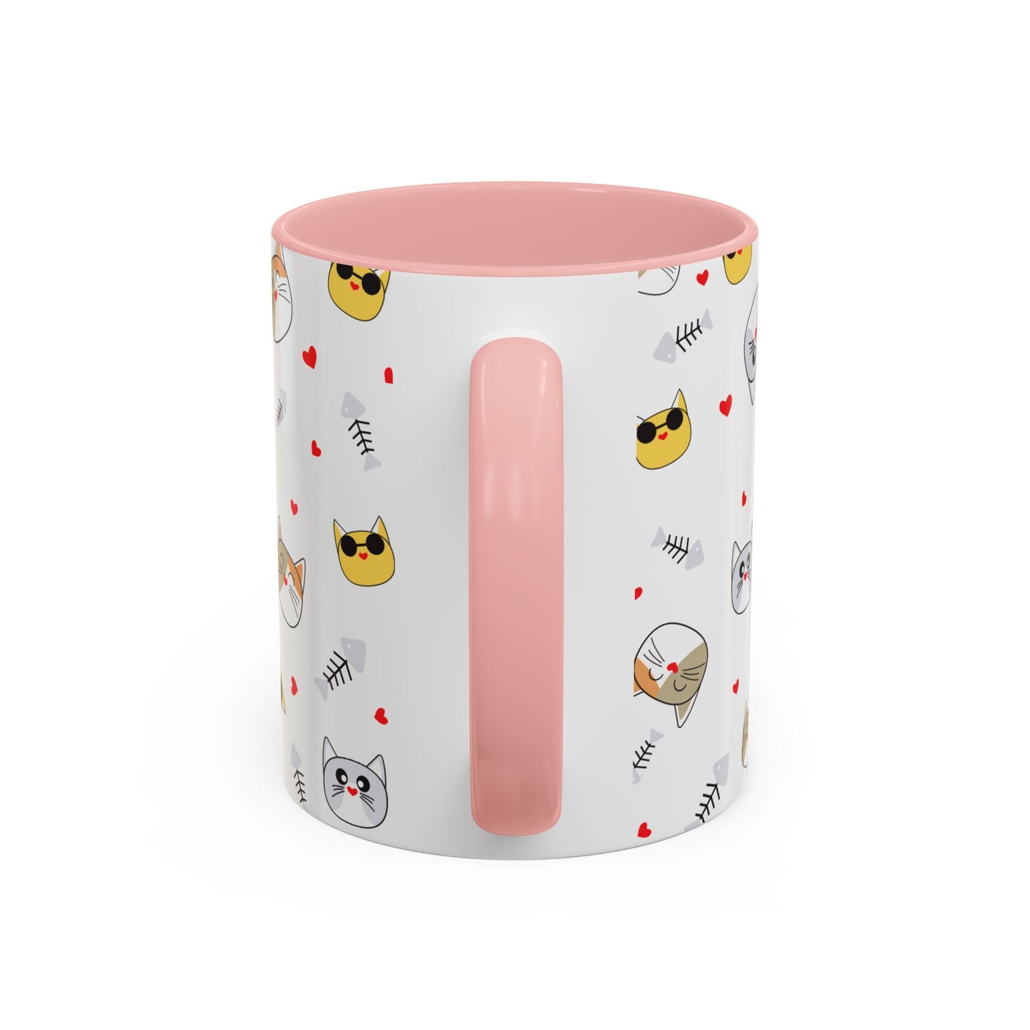 Cute Cat-Themed Accent Coffee Mug for Cat Lovers