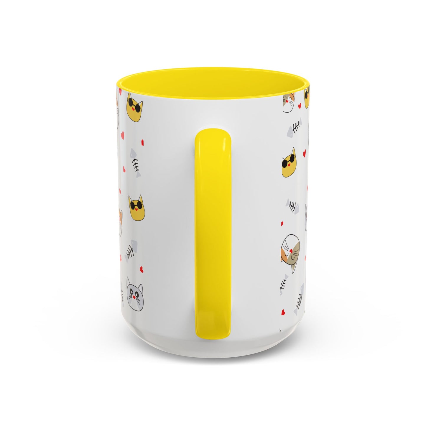 Cute Cat-Themed Accent Coffee Mug for Cat Lovers