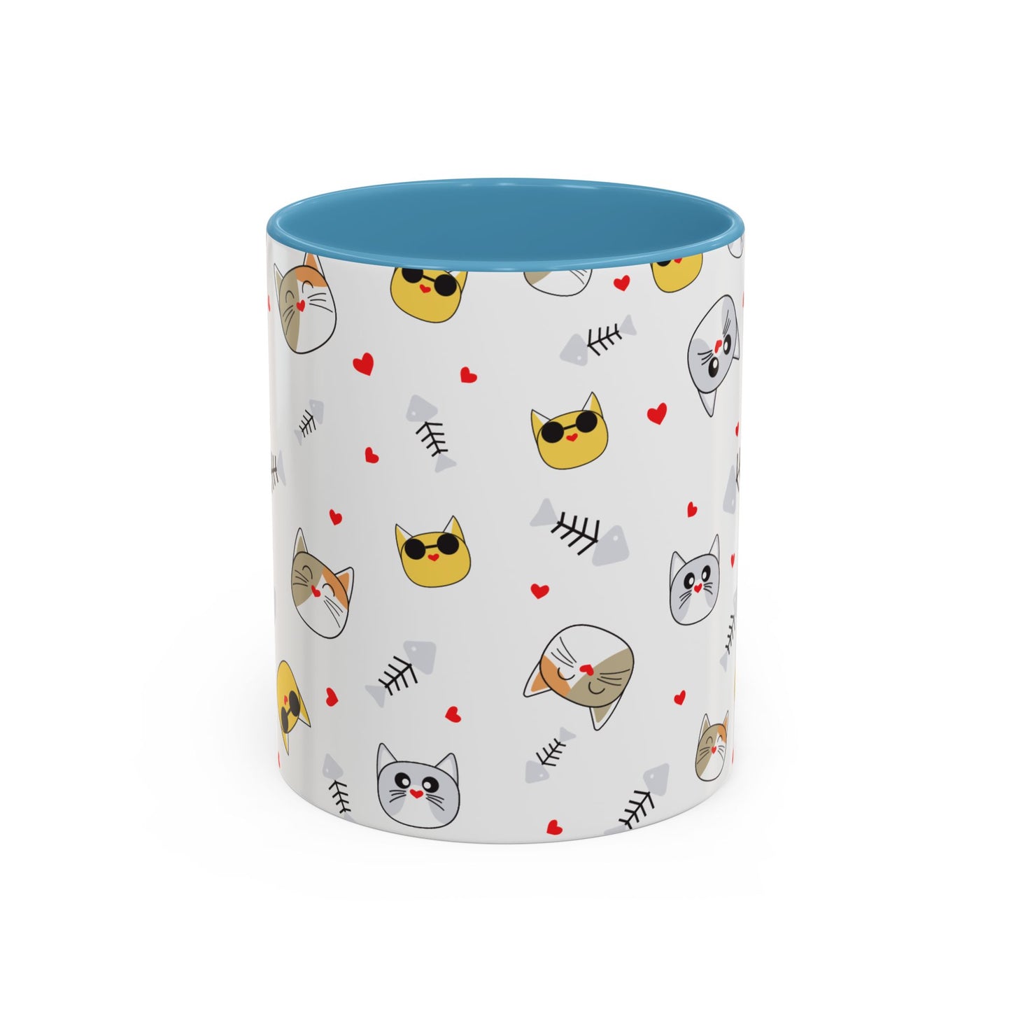 Cute Cat-Themed Accent Coffee Mug for Cat Lovers
