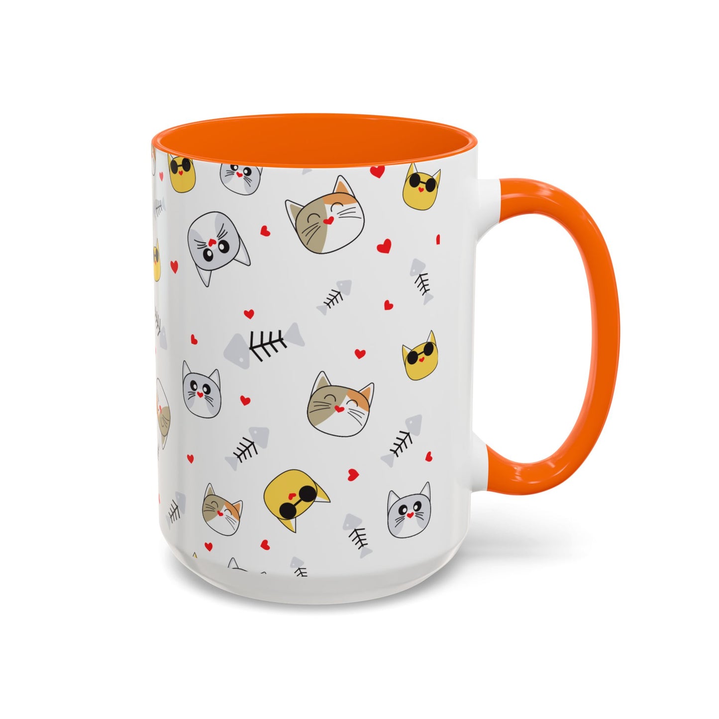 Cute Cat-Themed Accent Coffee Mug for Cat Lovers