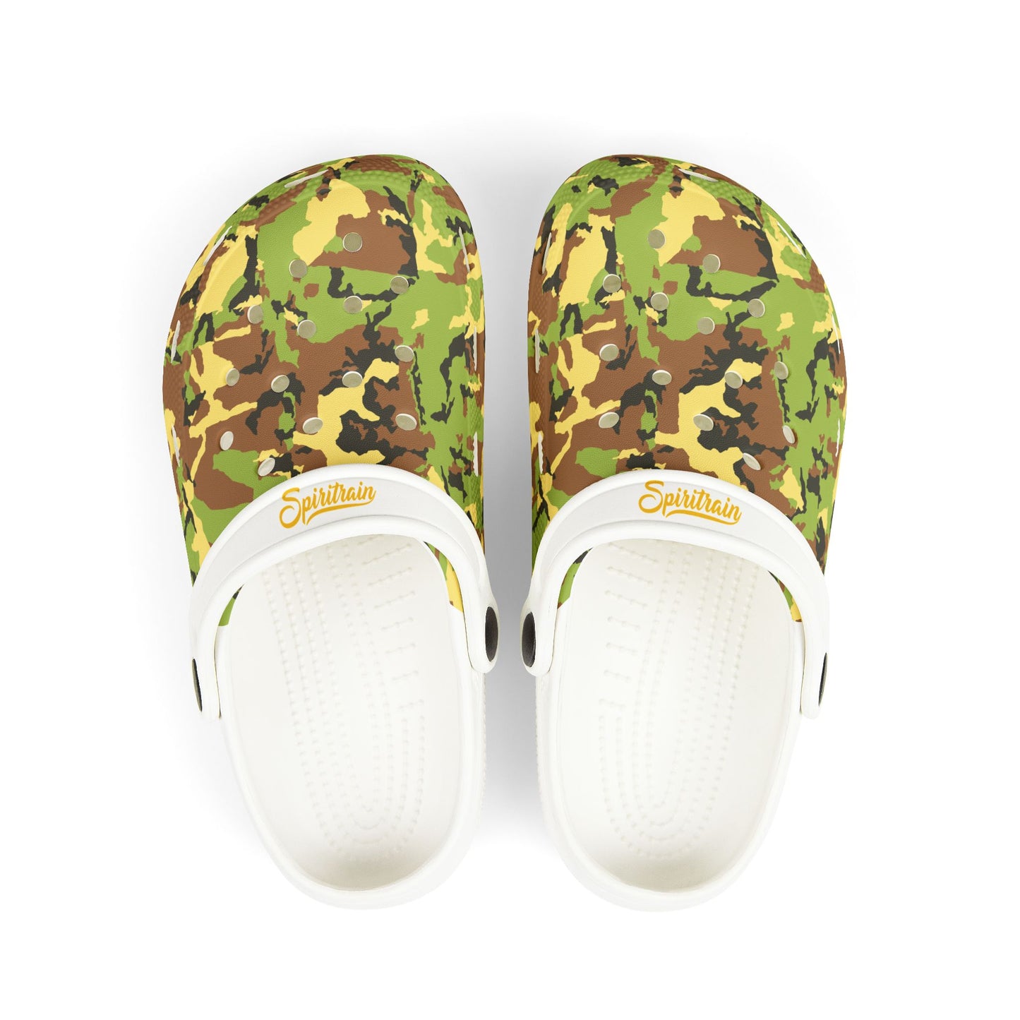 Kids' Camo Pattern Green EVA Clogs – Stylish, Comfy & Adventure-Ready!
