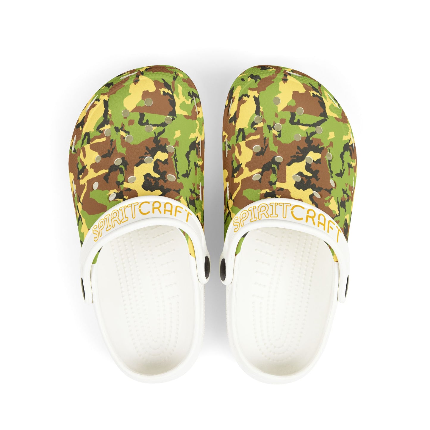 Kids' Camo Pattern Green EVA Clogs – Stylish, Comfy & Adventure-Ready!
