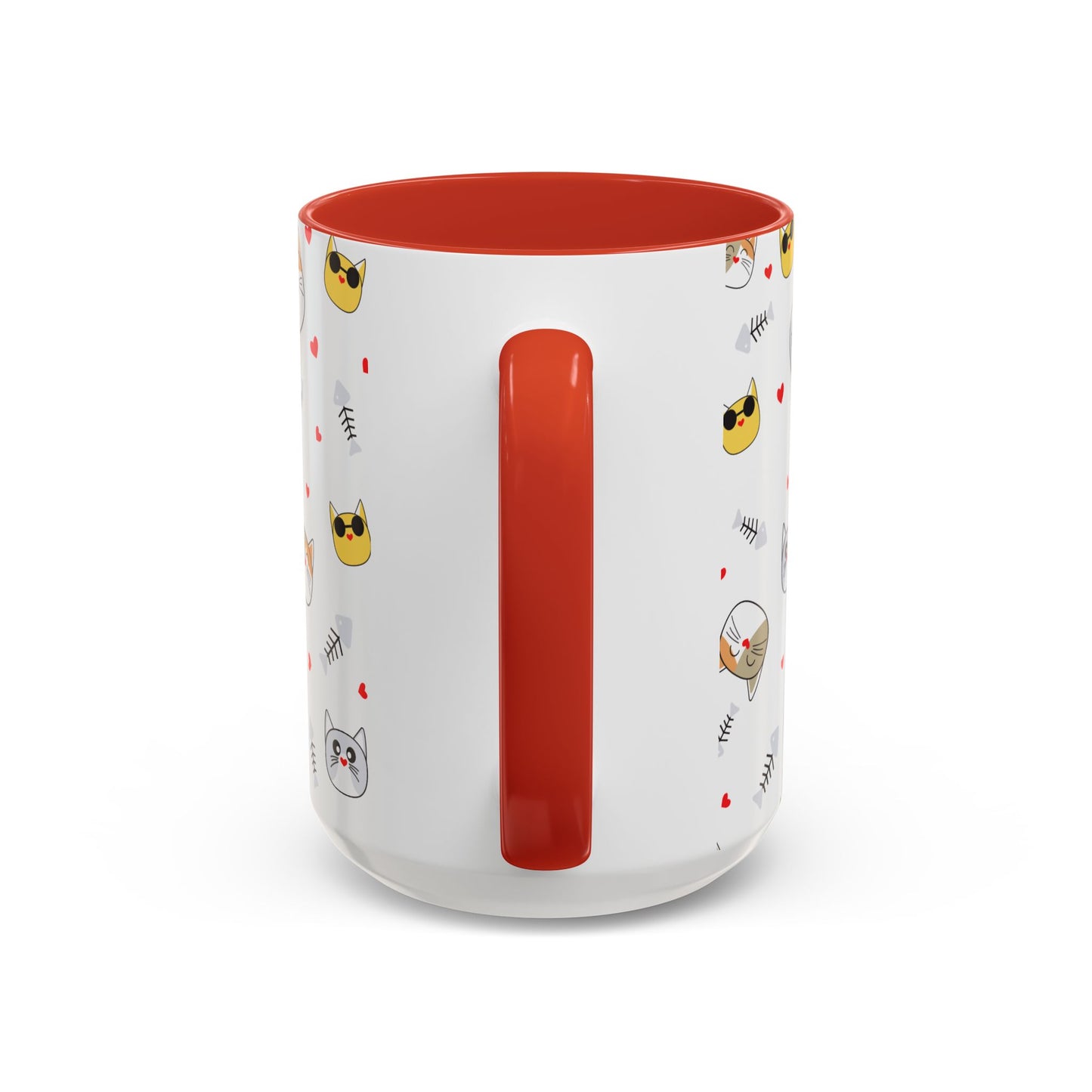 Cute Cat-Themed Accent Coffee Mug for Cat Lovers