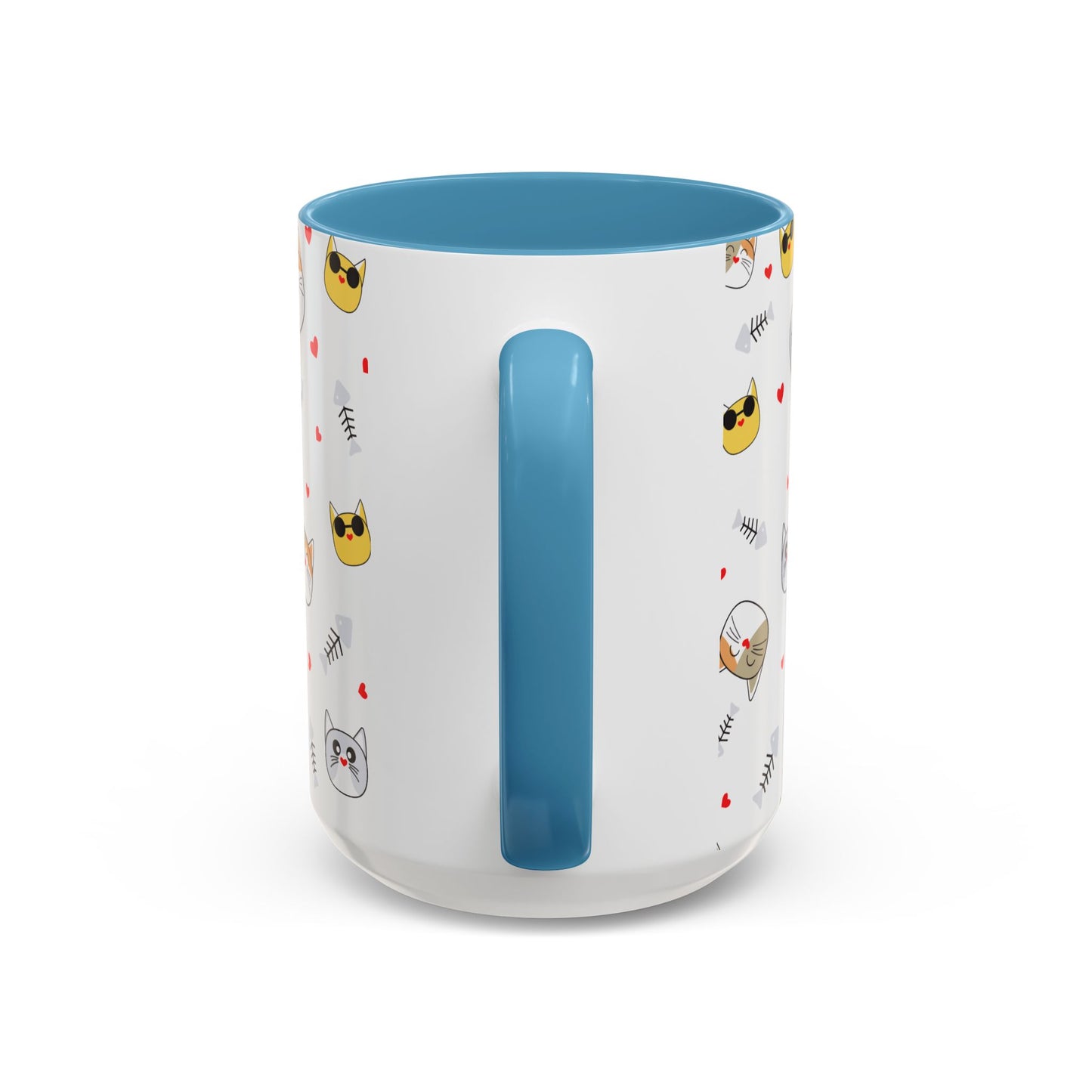 Cute Cat-Themed Accent Coffee Mug for Cat Lovers