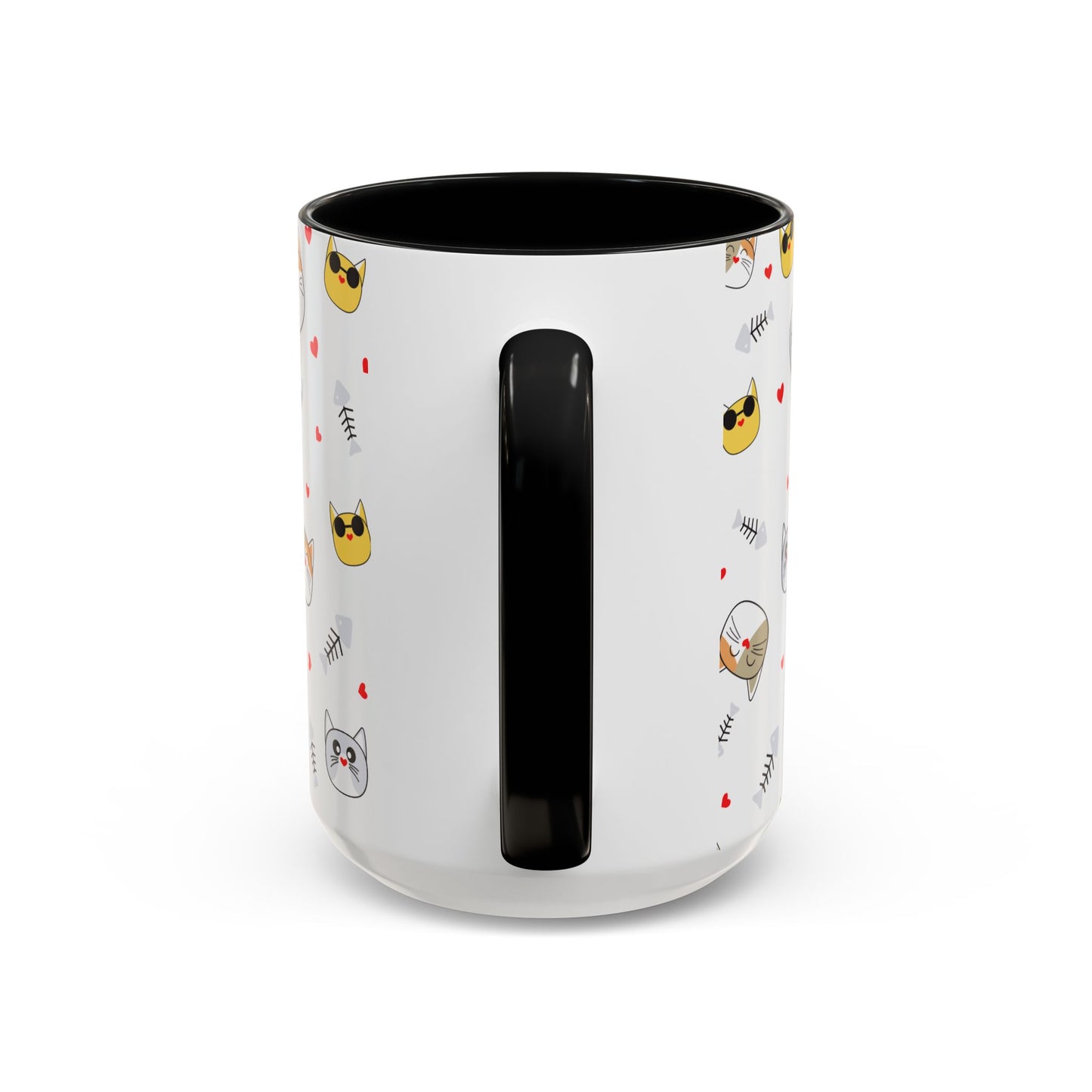 Cute Cat-Themed Accent Coffee Mug for Cat Lovers