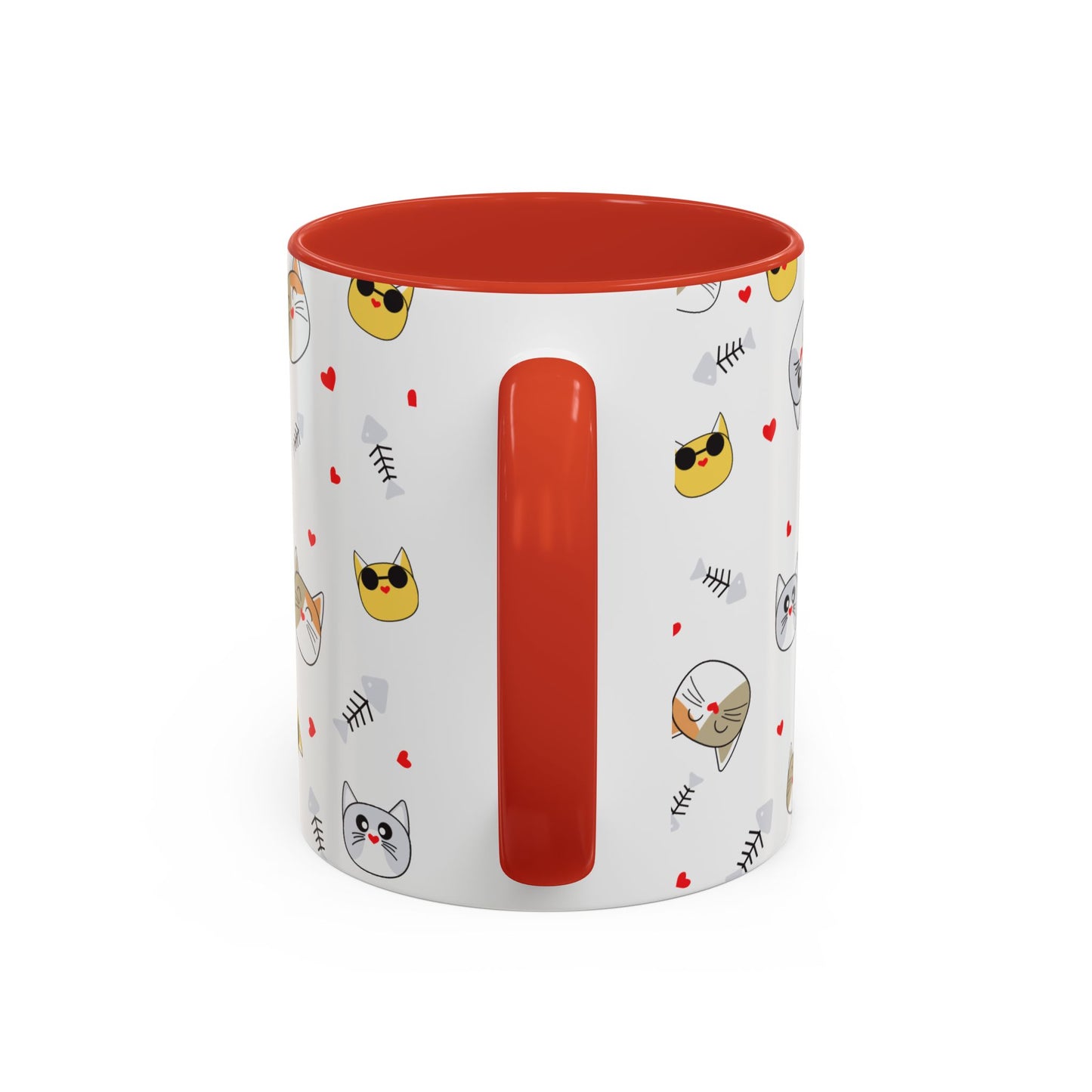 Cute Cat-Themed Accent Coffee Mug for Cat Lovers