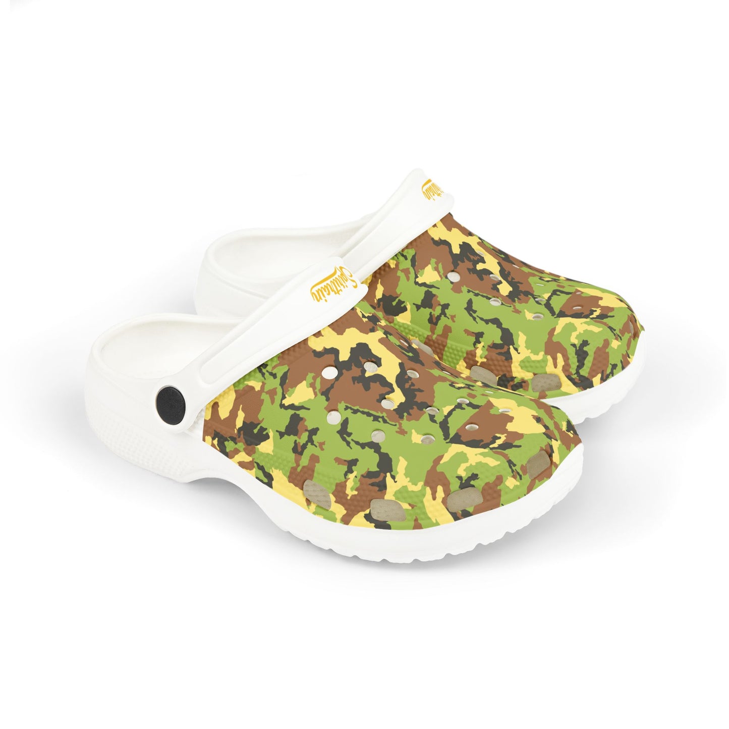 Kids' Camo Pattern Green EVA Clogs – Stylish, Comfy & Adventure-Ready!