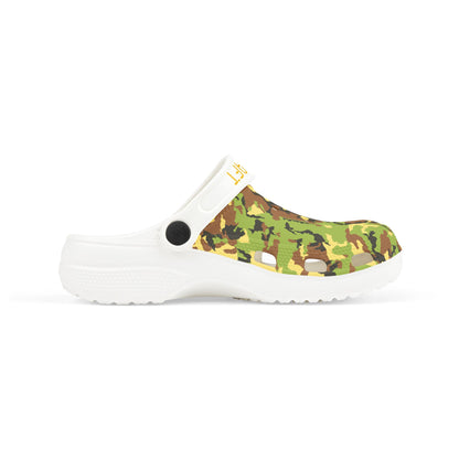 Kids' Camo Pattern Green EVA Clogs – Stylish, Comfy & Adventure-Ready!