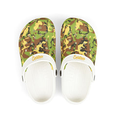 Kids' Camo Pattern Green EVA Clogs – Stylish, Comfy & Adventure-Ready!