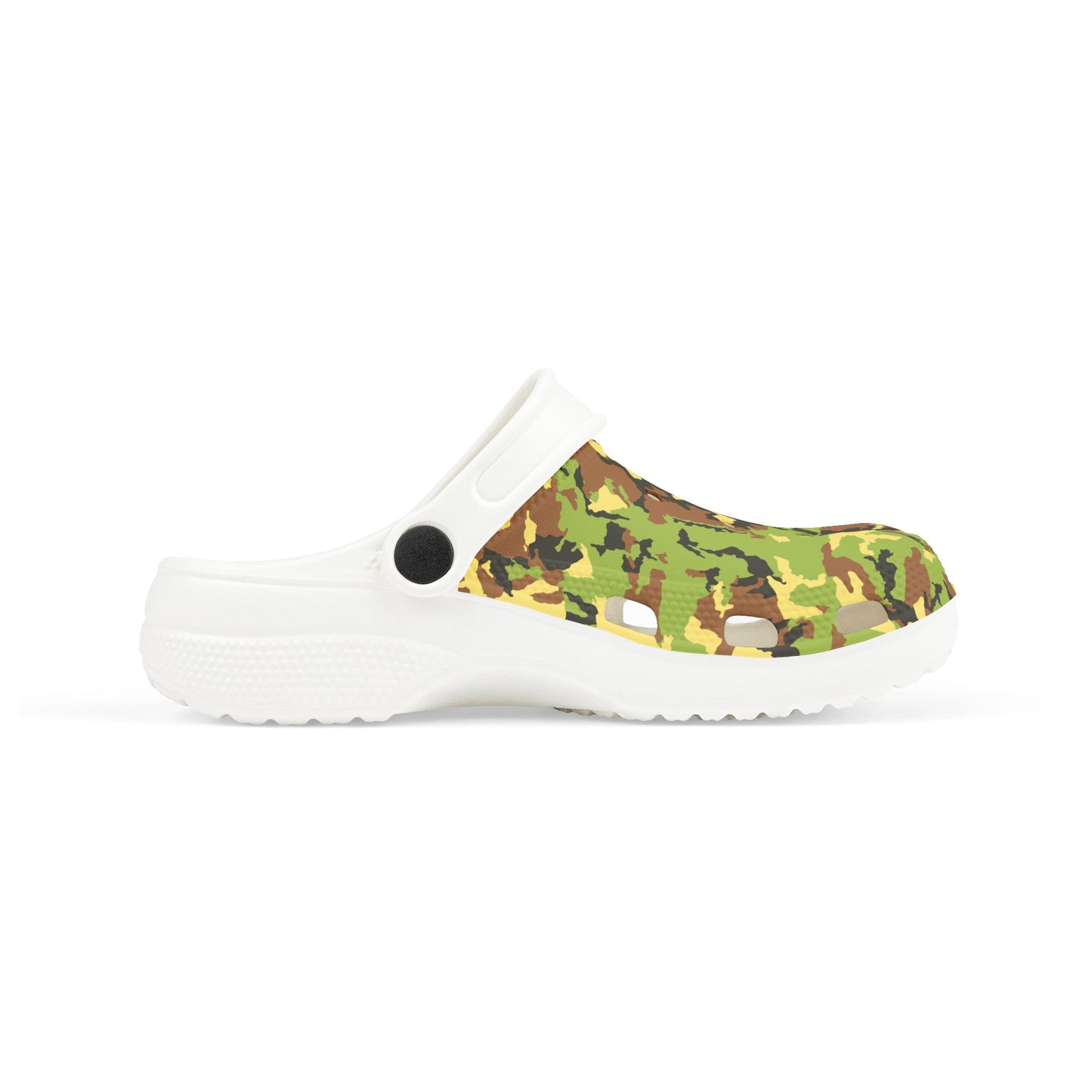 Kids' Camo Pattern Green EVA Clogs – Stylish, Comfy & Adventure-Ready!