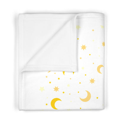 Soft Moon & Star Baby Blanket