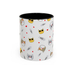Cute Cat-Themed Accent Coffee Mug for Cat Lovers