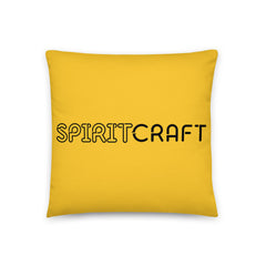 Golden SpiritCraft Throw Pillow