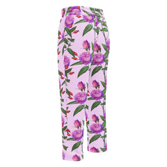 All over flower patter Wide-leg joggers