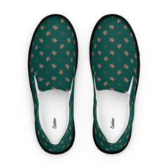 Slip-on canvas Men Gingerbread Pattern