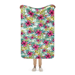 Tropical Floral Motif for Blanket