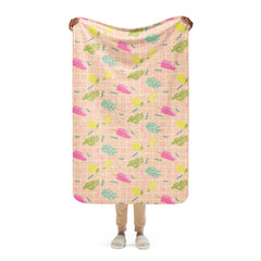 Green Brown Pattern Blanket
