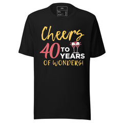 CHEERS FOR 40 YEARS OF WONDER