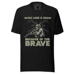 THIS LAND IS FREE BECAUSE OF THE BRAVE