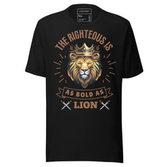 THE RIGHTEOUS IS AS BOLD AS A LION