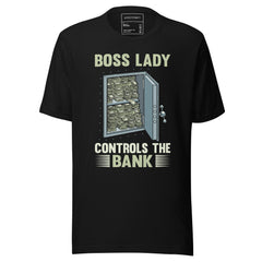 BOSS LADY CONTROLS THE BANK