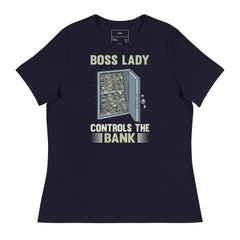 BOSS LADY CONTROLS THE BANK