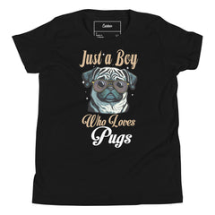 JUST A BOY  WHO LOVES PUGS